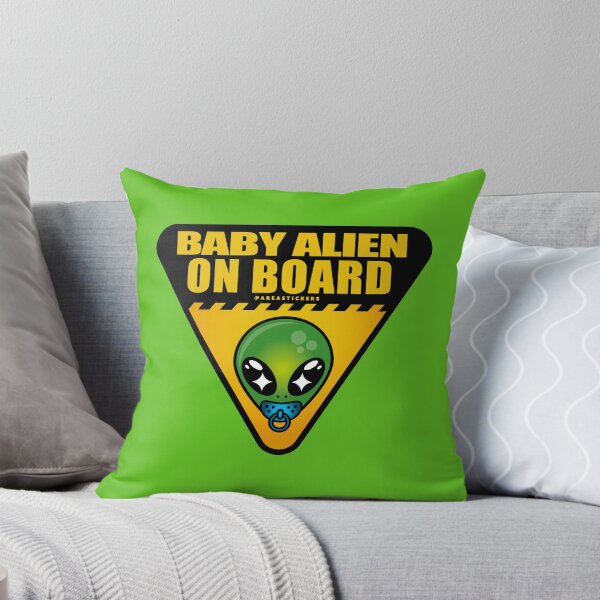 Item preview, Signal - Baby alien on board designed and sold by AreaStickers.