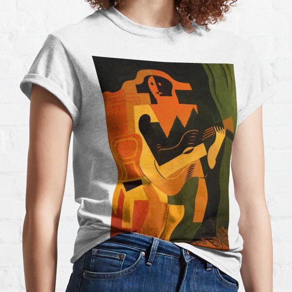 Item preview, “Harlequin With Guitar” Cubist Painting by Juan Gris designed and sold by PatricianneK.