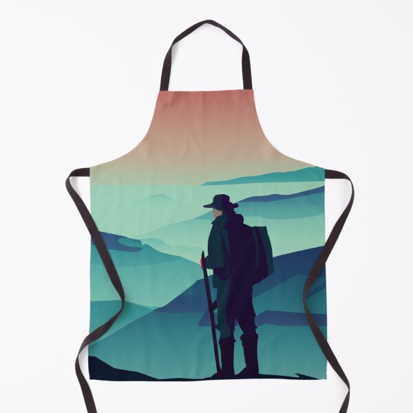 Item preview, Silhouette of an explorer with landscape background designed and sold by Parag's Travel Shop.