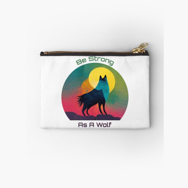 Item preview, Be Strong As A Wolf Colorful Moon Illustrated designed and sold by MattsMultiverse.
