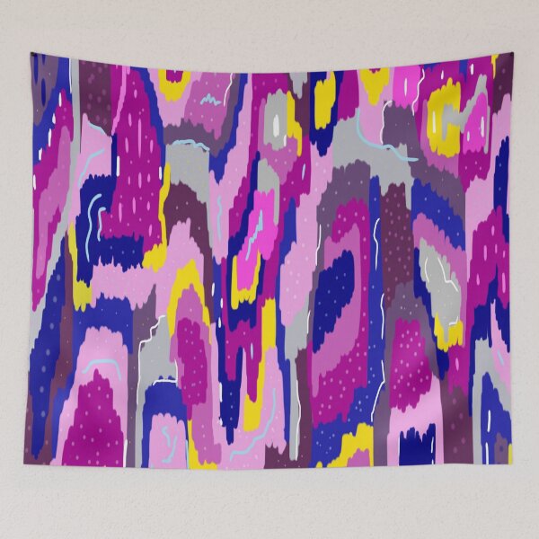 Item preview, Funky Colorful Abstract Painting designed and sold by DanielleGensler.