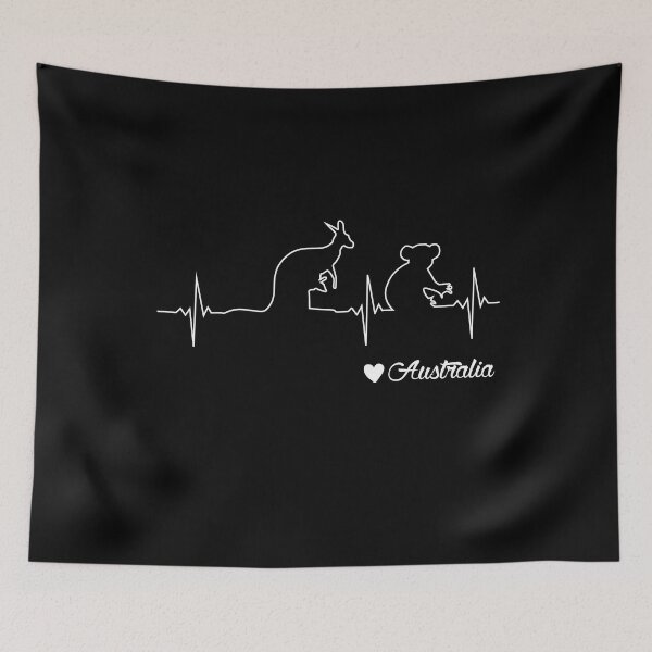 Item preview, Australia Kangaroo and Koala Heartbeat Draw designed and sold by NUMAcreations.