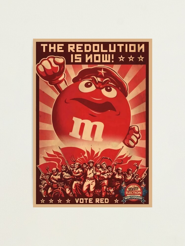 Advertising M&M communism  Photographic Print for Sale by PoliticsPrint