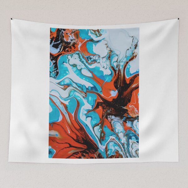 Item preview, Abstract acrylic liquid pouring painting  designed and sold by Catrinann.