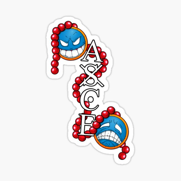 Stickers Pirate One Piece Ace - Taverne du Pirate