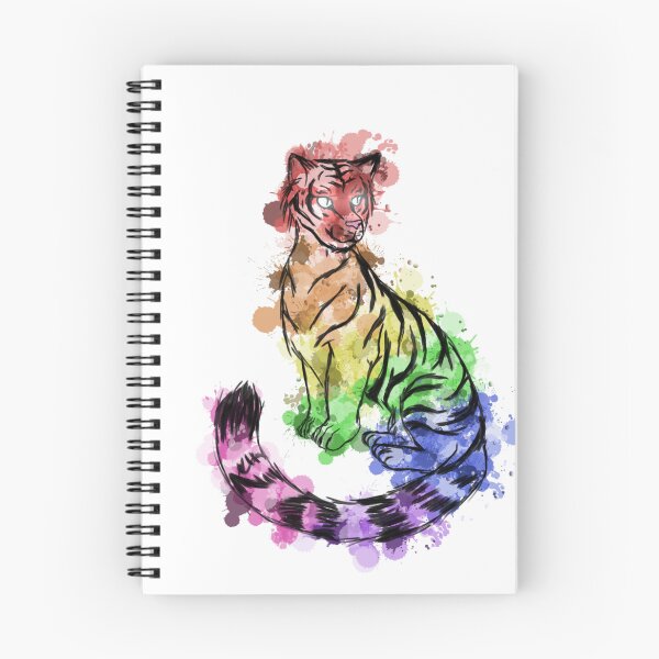 Item preview, Rainbow Tiger, splatter color designed and sold by Bailey Swinney.