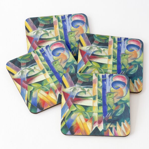 Item preview, Franz Marc The Little Mountain Goats - famous painting designed and sold by PuzzleWuzzle.