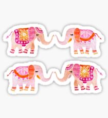 HAPPY ELEPHANTS - WATERCOLOR Sticker