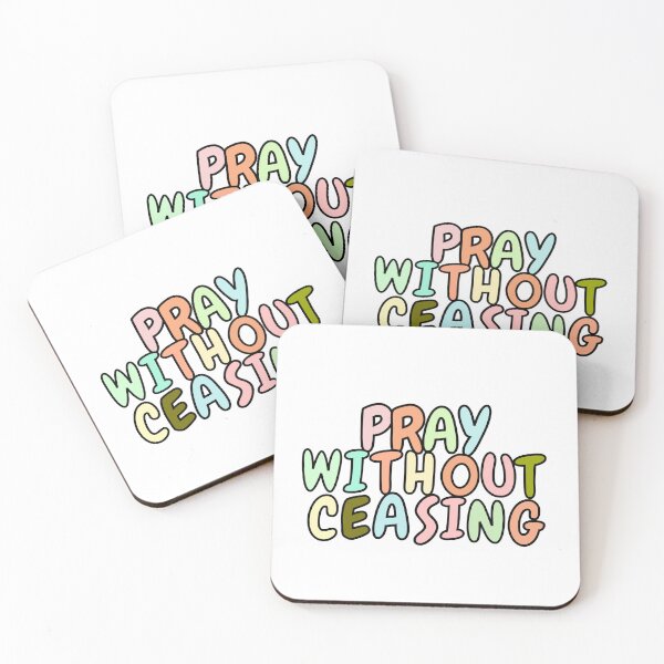 Item preview, pray without ceasing,bible Christian motivational quotes designed and sold by TrinityGIRL.