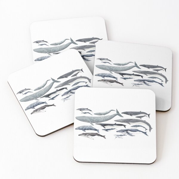 Item preview, Whales and baby whales designed and sold by chloeyzoard.