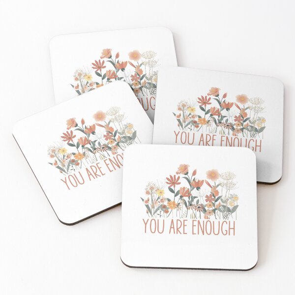 Item preview, You Are Enough Wildflowers designed and sold by HappyLifeCreate.