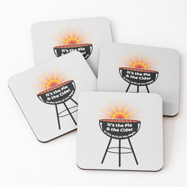 Item preview, Retro BBQ & Sun Lovers - Pie and the Cider - funny parody quote designed and sold by Harlake.