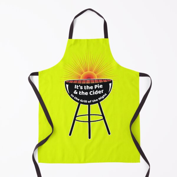 Item preview, Retro BBQ & Sun Lovers - Pie and the Cider - funny parody quote designed and sold by Harlake.