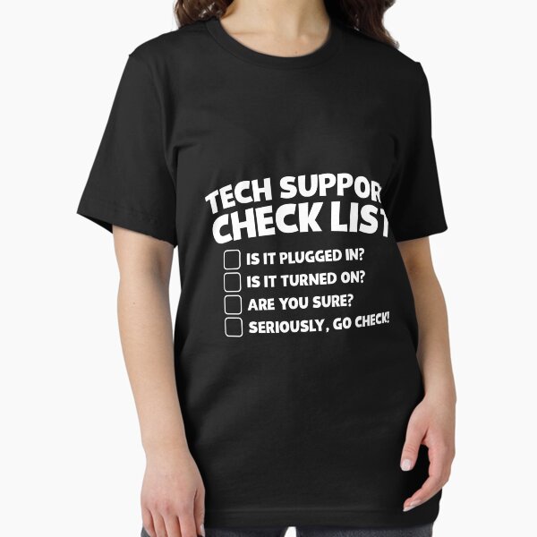 Item preview, Tech Support Check List designed and sold by thingsandthings.