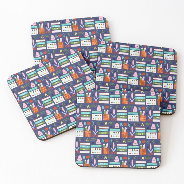 Item preview, Cute Grade School Supplies Pattern designed and sold by Lovemountain.