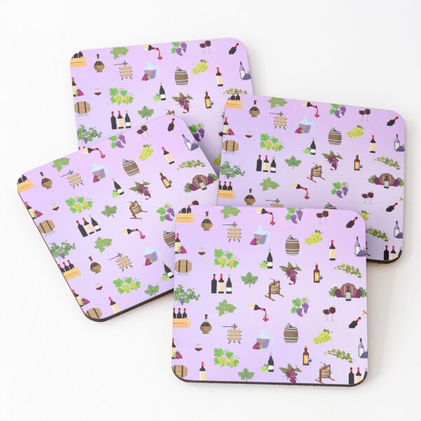 Item preview, Colorful wine and grapes pattern  designed and sold by Rubi16.