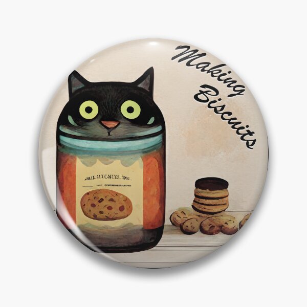 Item preview, Funny Black Cute Cat Making Biscuits With Love in a Cookie Jar designed and sold by MattsMultiverse.