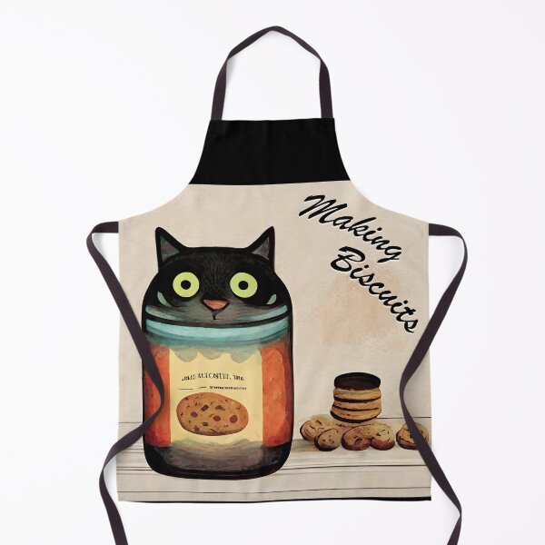 Item preview, Funny Black Cute Cat Making Biscuits With Love in a Cookie Jar designed and sold by MattsMultiverse.