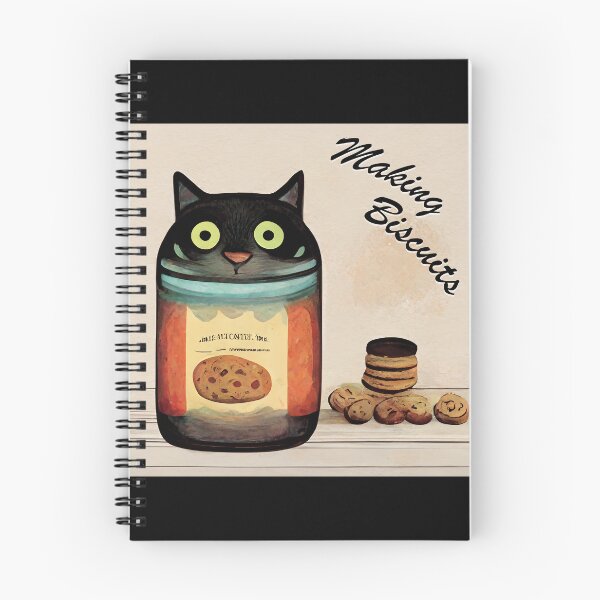 Item preview, Funny Black Cute Cat Making Biscuits With Love in a Cookie Jar designed and sold by MattsMultiverse.