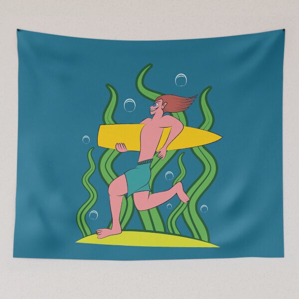 Item preview, Man Surfing illustration designed and sold by facegm.