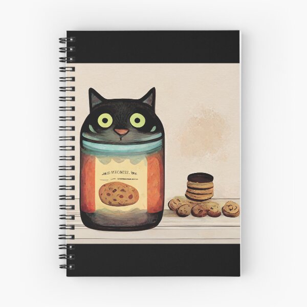 Item preview, Funny Black Cute Cat Making Biscuits With Love in a Cookie Jar No Text designed and sold by MattsMultiverse.