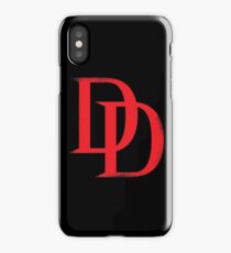 DD LOGO hero movie comic funny crazy nice blood color iPhone Case
