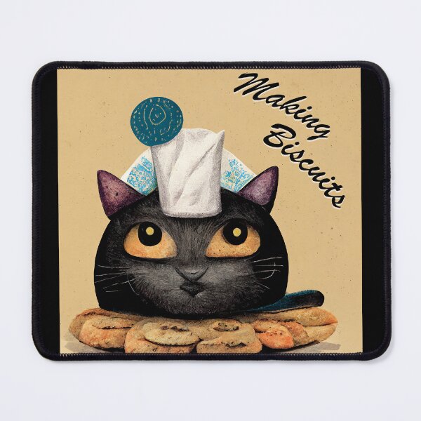 Item preview, Funny Black Cute Cat Making Biscuits With Love with Milk on Head designed and sold by MattsMultiverse.
