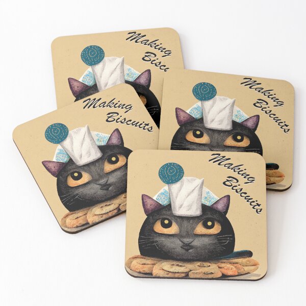 Item preview, Funny Black Cute Cat Making Biscuits With Love with Milk on Head designed and sold by MattsMultiverse.
