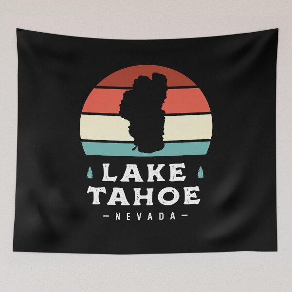 Item preview, Lake Tahoe Nevada National Park Camping Retro designed and sold by Uppercase Tees.