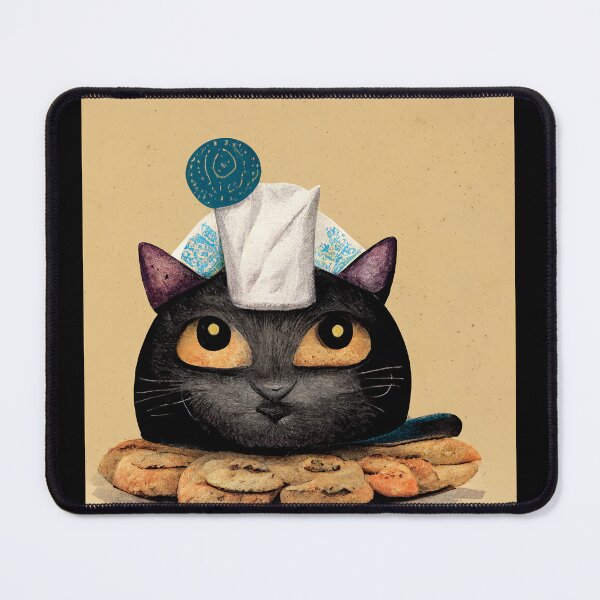 Item preview, Funny Black Cute Cat Making Biscuits With Love with Milk on Head No Text designed and sold by MattsMultiverse.