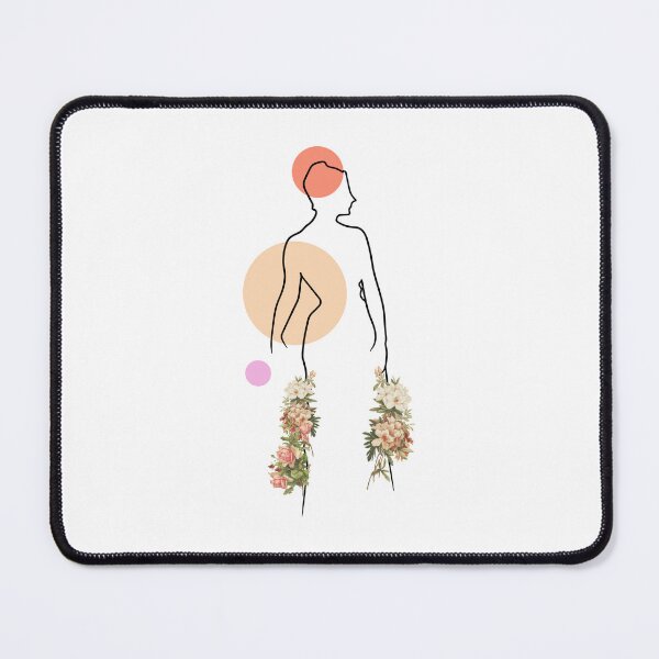 Item preview, One line minimalist woman: vintage flowers canva. designed and sold by HA  Design.