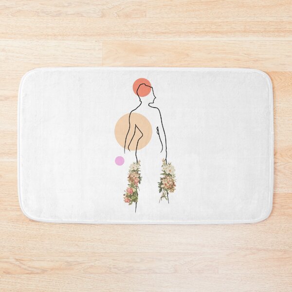 Item preview, One line minimalist woman: vintage flowers canva. designed and sold by HA  Design.