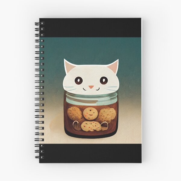 Item preview, Funny White Cute Cat Making Biscuits With Love in a Cookie Jar No Text designed and sold by MattsMultiverse.