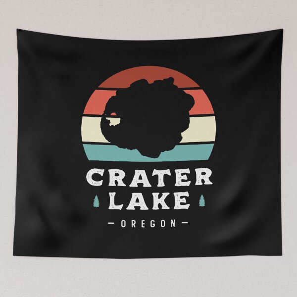 Item preview, Crater Lake Oregon National Park Camping Retro designed and sold by Uppercase Tees.