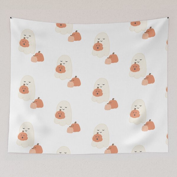 Item preview, Ghost with Pumpkin designed and sold by gabriellejean.