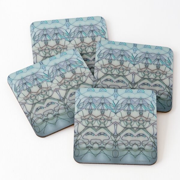 Item preview, Lines and Patterns in Cool Colors designed and sold by ffein.