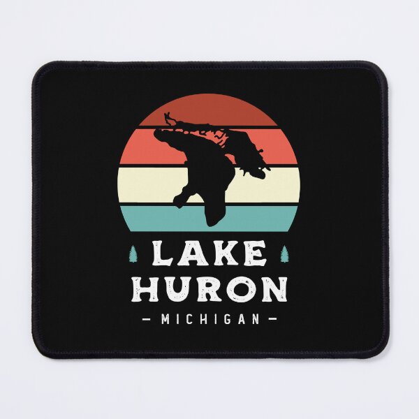 Item preview, Lake Huron Michigan National Park Camping Retro designed and sold by Uppercase Tees.