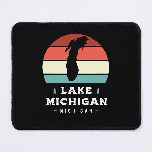 Item preview, Lake Michigan National Park Camping Retro designed and sold by Uppercase Tees.