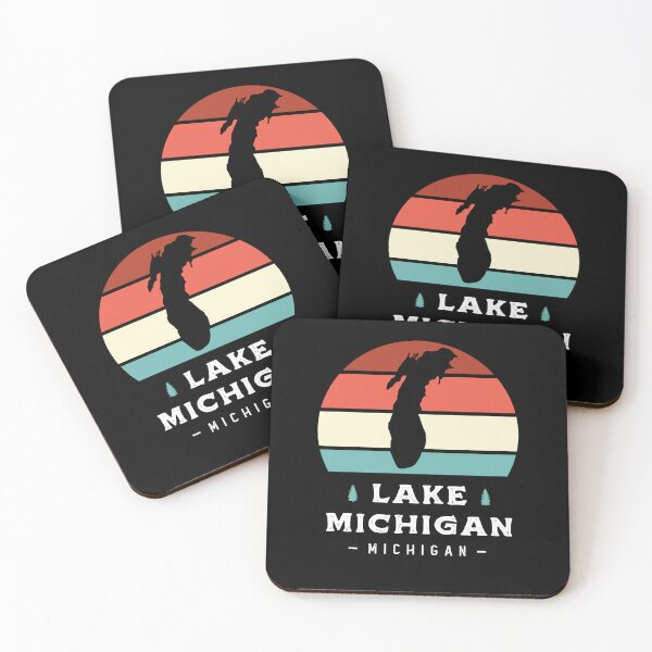 Item preview, Lake Michigan National Park Camping Retro designed and sold by Uppercase Tees.