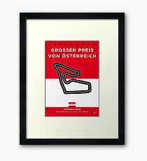 My F1 Osterreichring Race Track Minimal Poster.jpg Framed Print