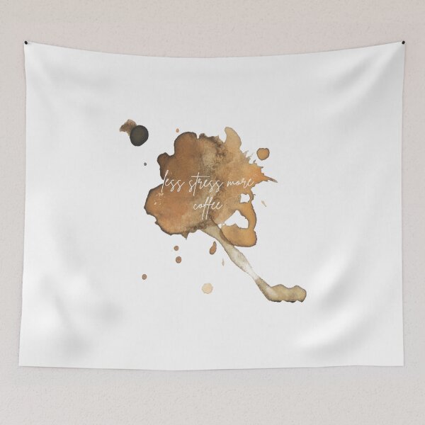 Item preview, less stress more coffee designed and sold by DoraHappy.