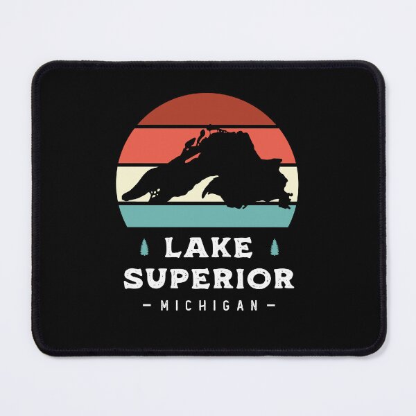 Item preview, Lake Superior Michigan National Park Camping Retro designed and sold by Uppercase Tees.