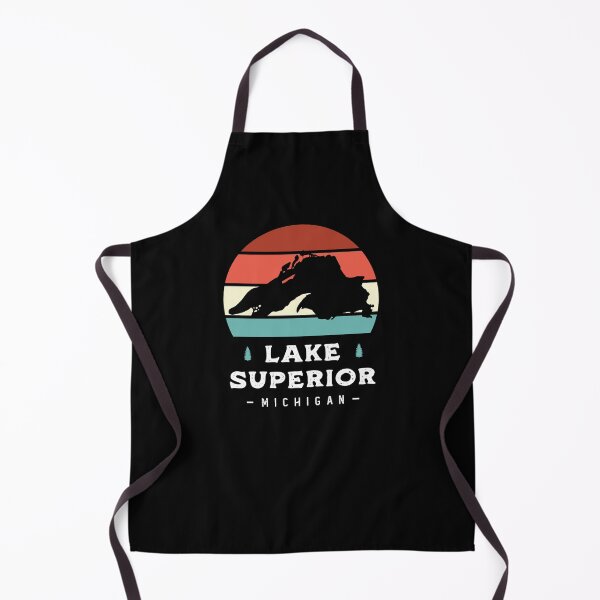 Item preview, Lake Superior Michigan National Park Camping Retro designed and sold by Uppercase Tees.