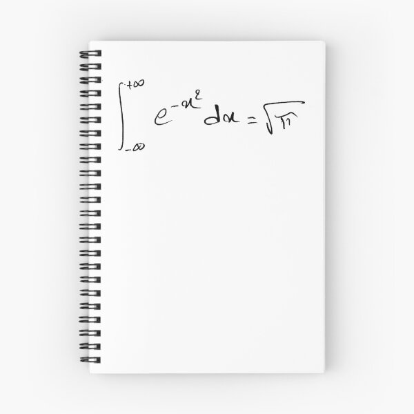 Item preview, math equations: gaussian integral handwritten designed and sold by NoetherSym.