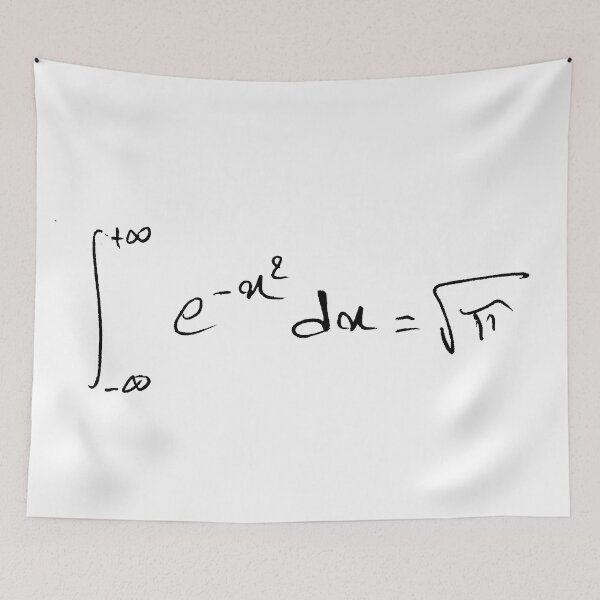 Item preview, math equations: gaussian integral handwritten designed and sold by NoetherSym.