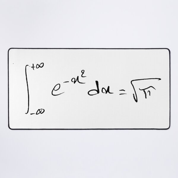 Item preview, math equations: gaussian integral handwritten designed and sold by NoetherSym.