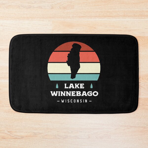Item preview, Lake Winnebago Wisconsin National Park Camping Retro designed and sold by Uppercase Tees.