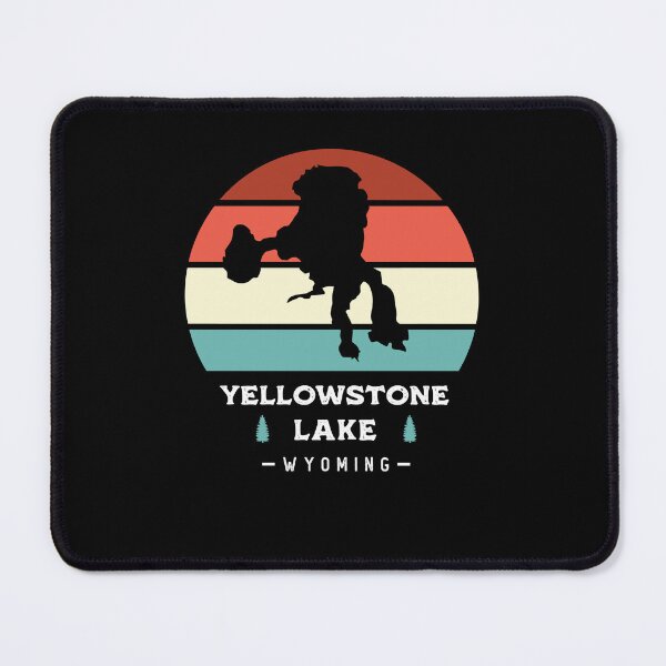 Item preview, Yellowstone Lake Wyoming National Park Camping Retro designed and sold by Uppercase Tees.