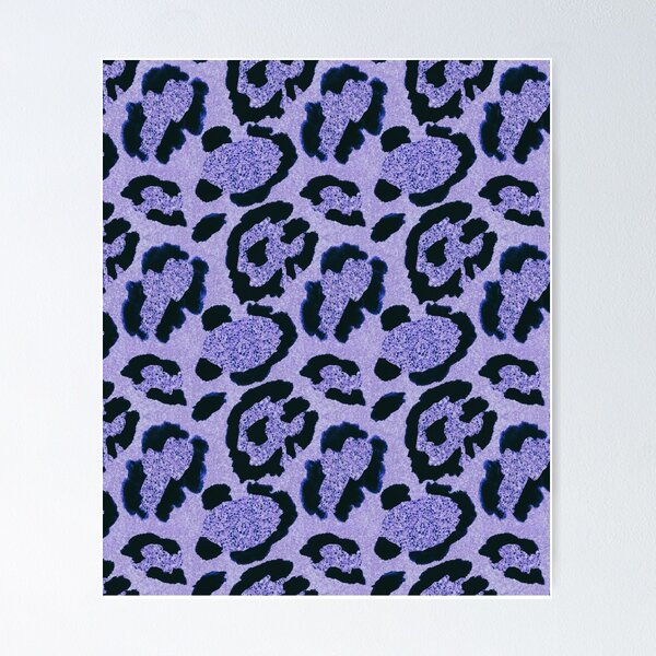 Item preview, Purple Glitter Leopard Print Pattern designed and sold by HappyLifeCreate.