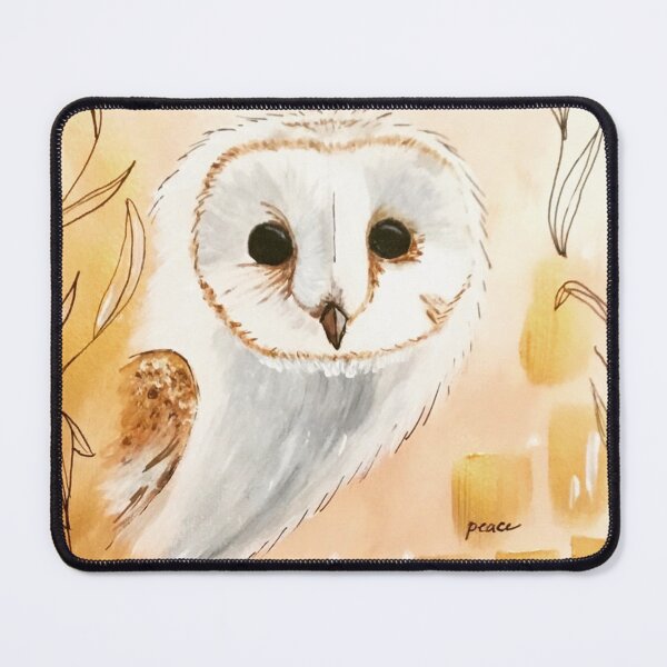Item preview, Owl Queen abstract painting whimsical designed and sold by Undertheoaktree.